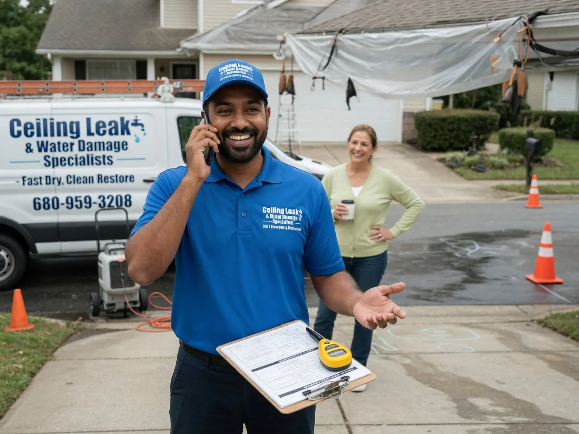 Ceiling Leak Cleanup Juntura, OR FAQs